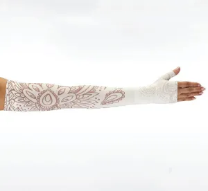 Juzo Soft Armsleeve w/ Silicone Band, Boho Chic Ivory