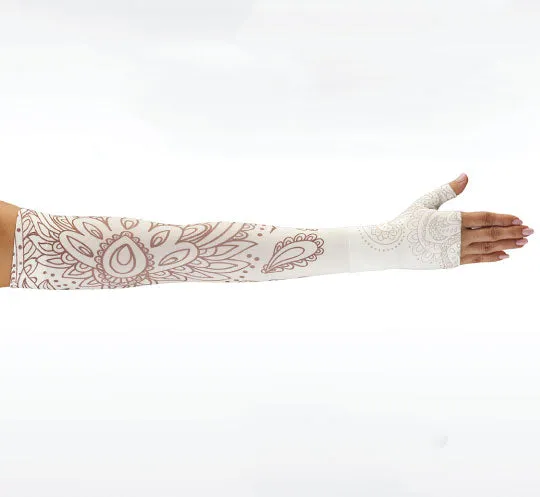 Juzo Soft Armsleeve w/ Silicone Band, Boho Chic Ivory