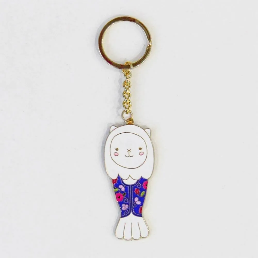 Keychain - Merlion Outfit SG Girl Kebaya