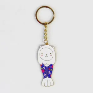 Keychain - Merlion Outfit SG Girl Kebaya