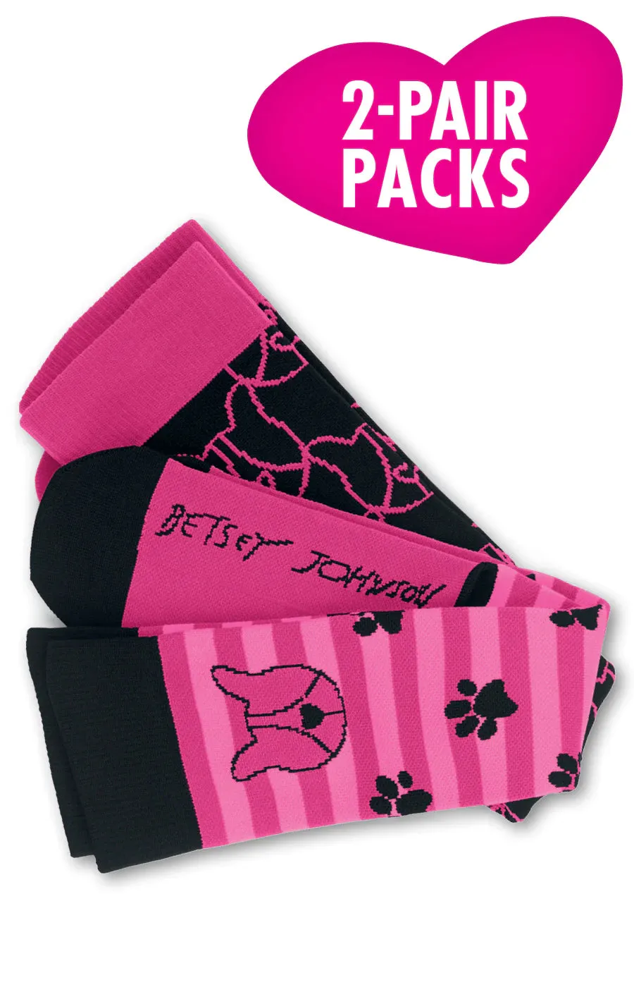 Koi Betsey Johnson Women's Compression Socks 2-Pack