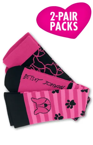 Koi Betsey Johnson Women's Compression Socks 2-Pack