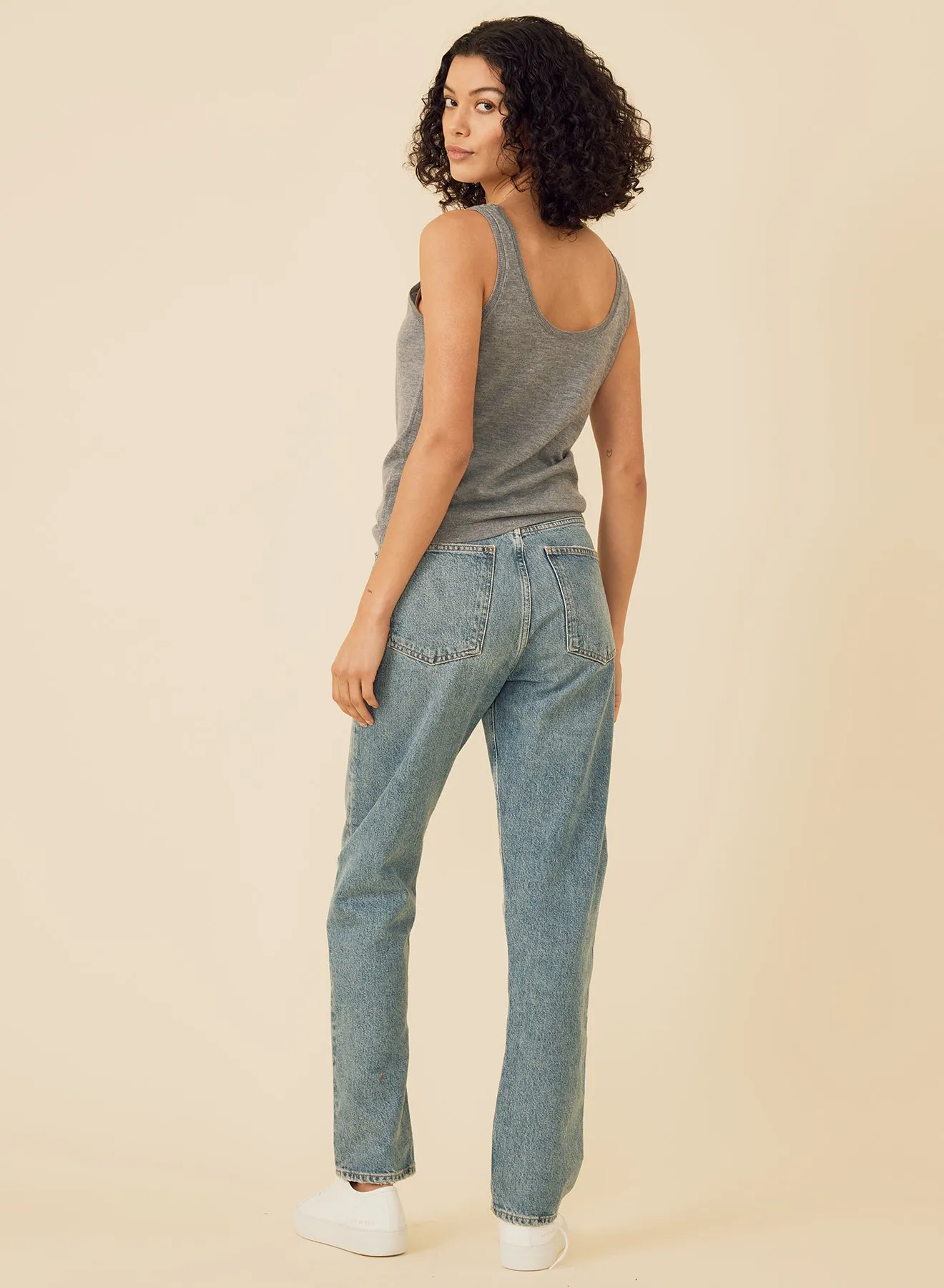 Laguna Merino Tank - Slate