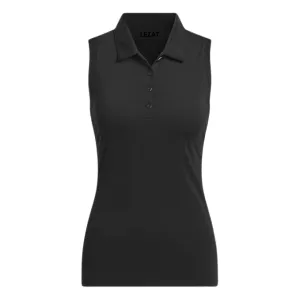 Lexy Organic Cotton Polo Tank - Black