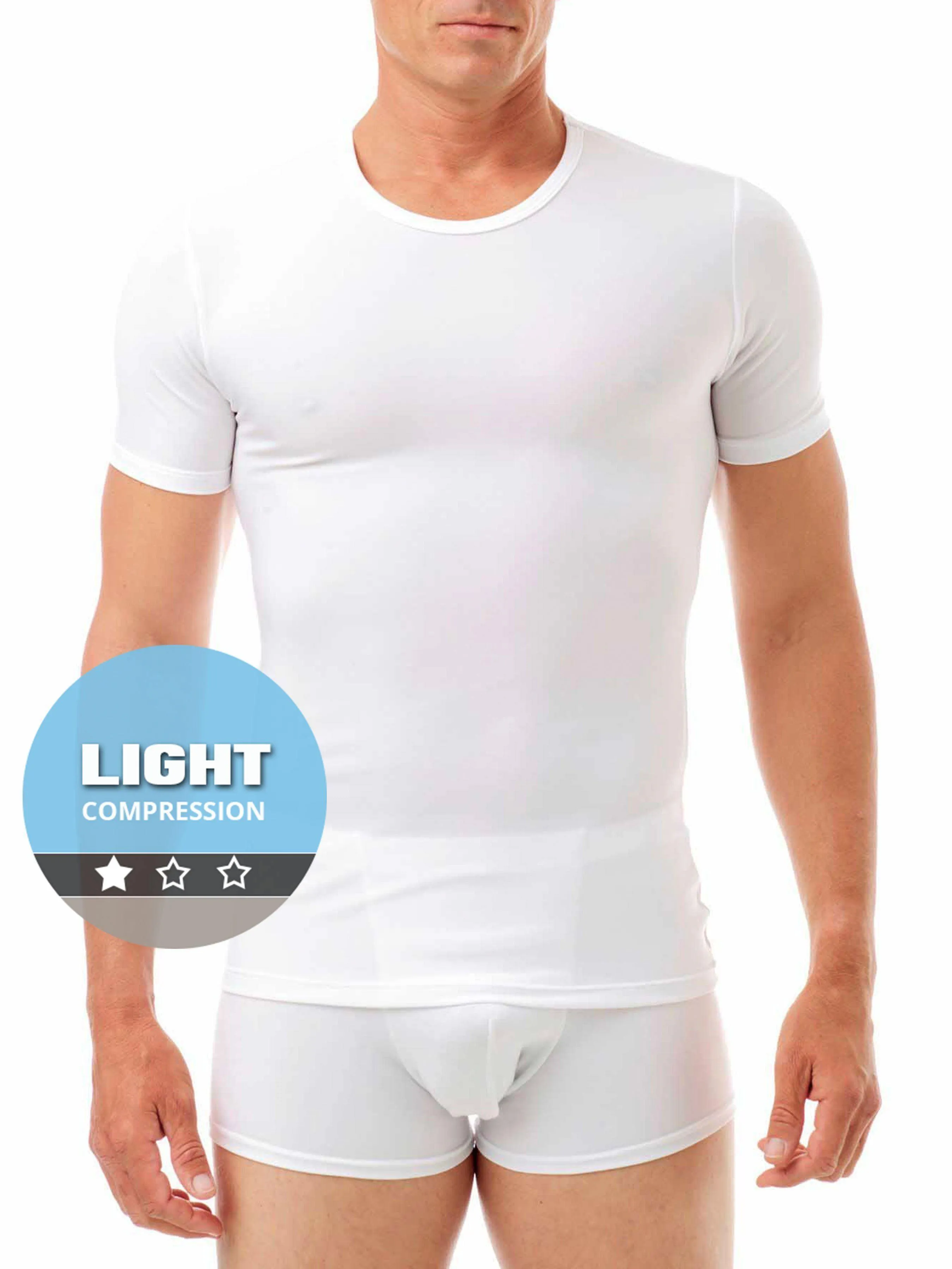 Light Compression Tee | C-neck