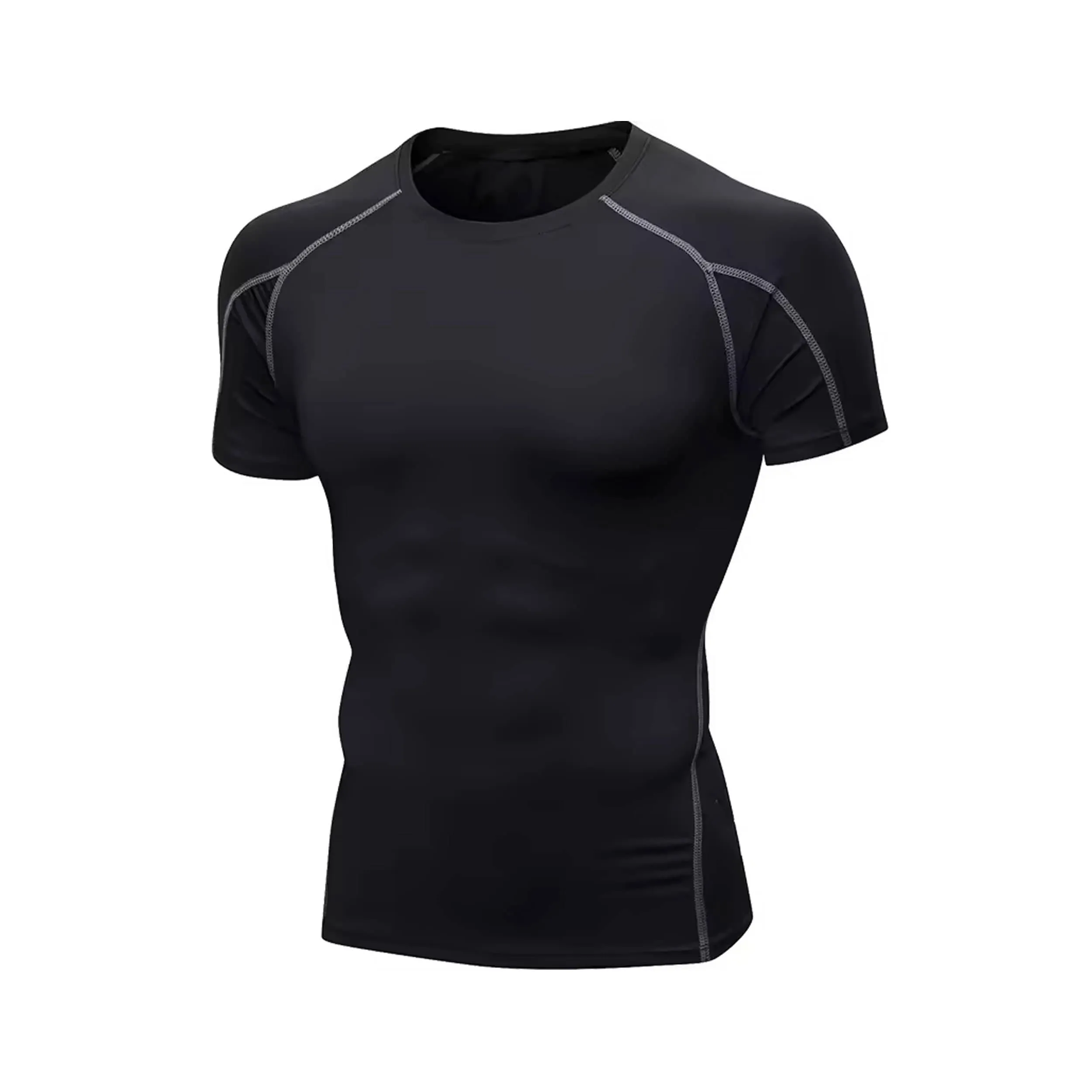 Lined Black Compression Shirt