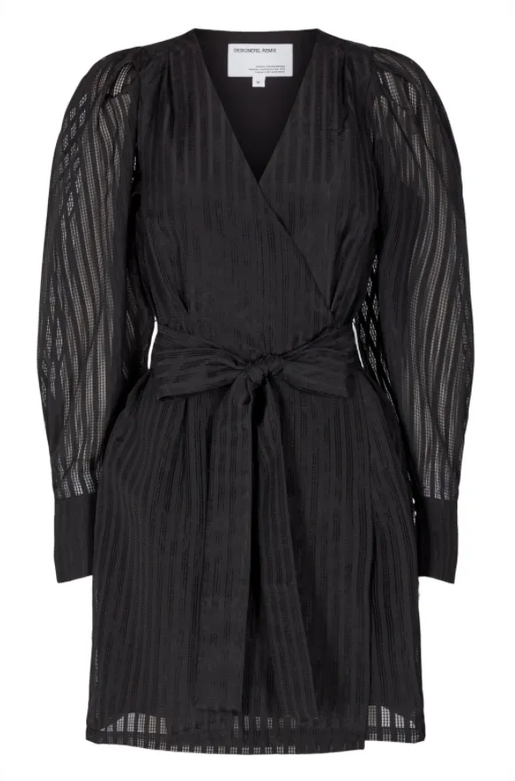 Liva Wrap Dress - Black