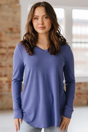 Long Sleeve V-Neck Swing Tunic | S-3XL