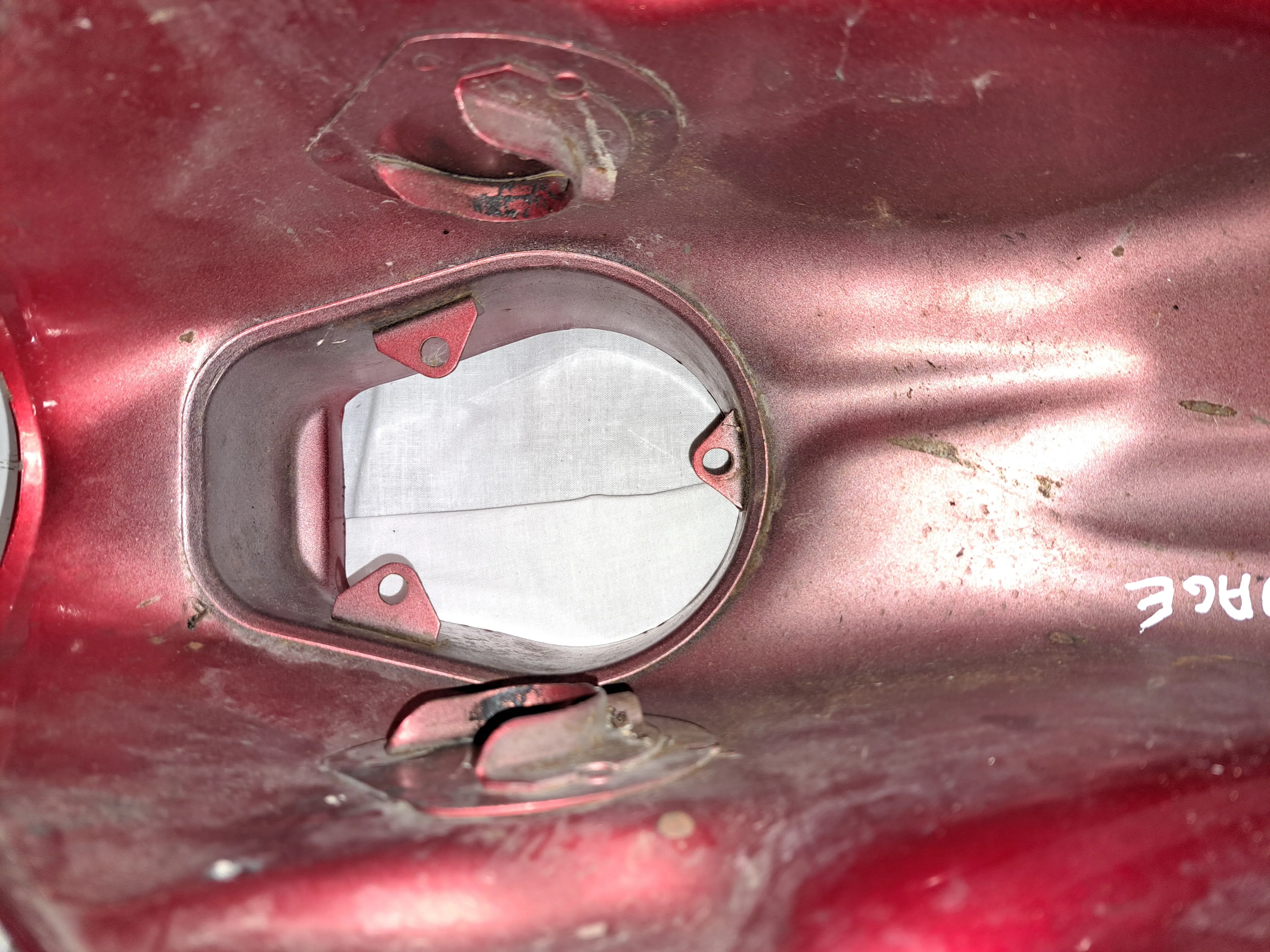 LS650 Savage Red Gas Tank