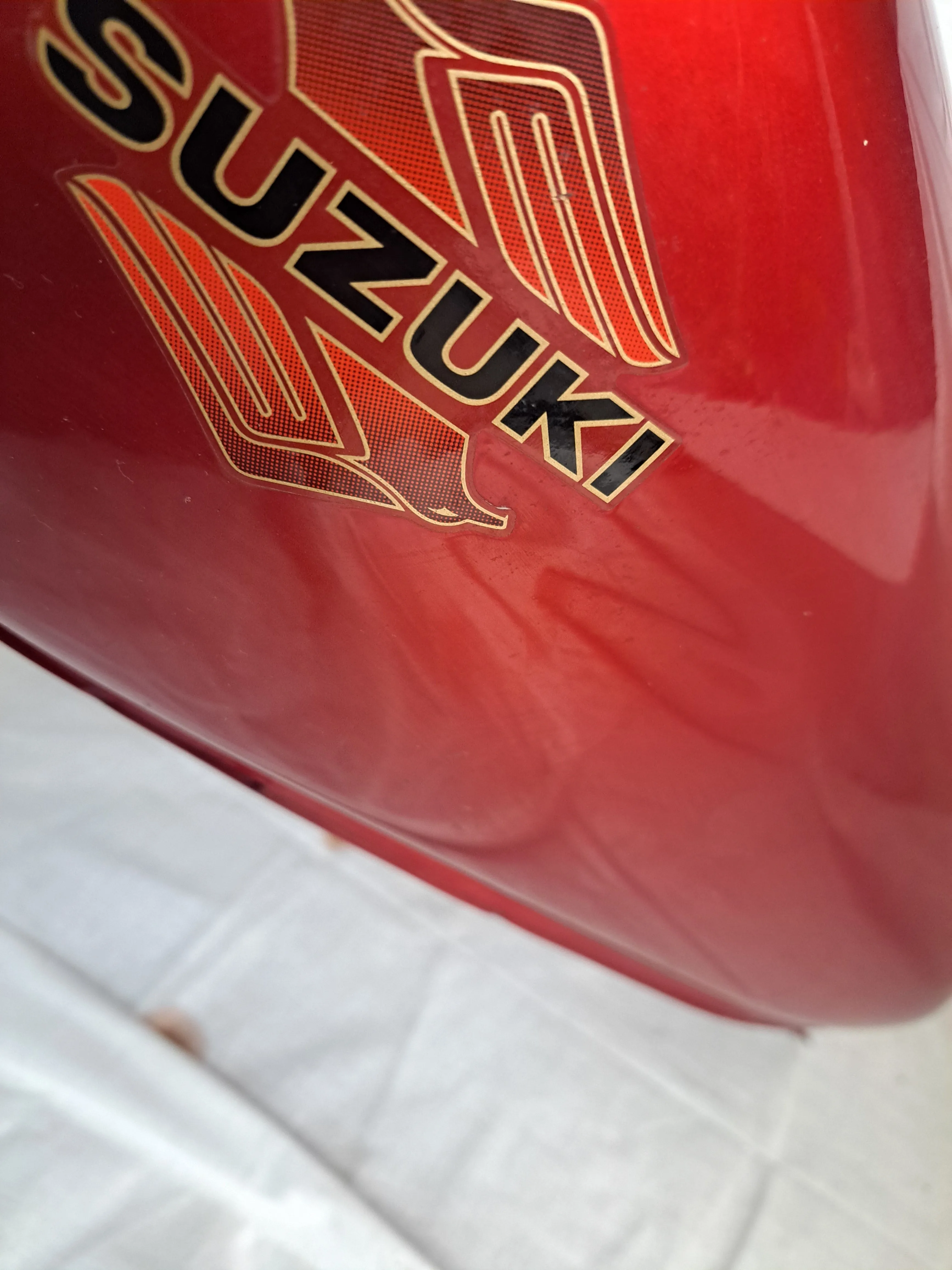 LS650 Savage Red Gas Tank