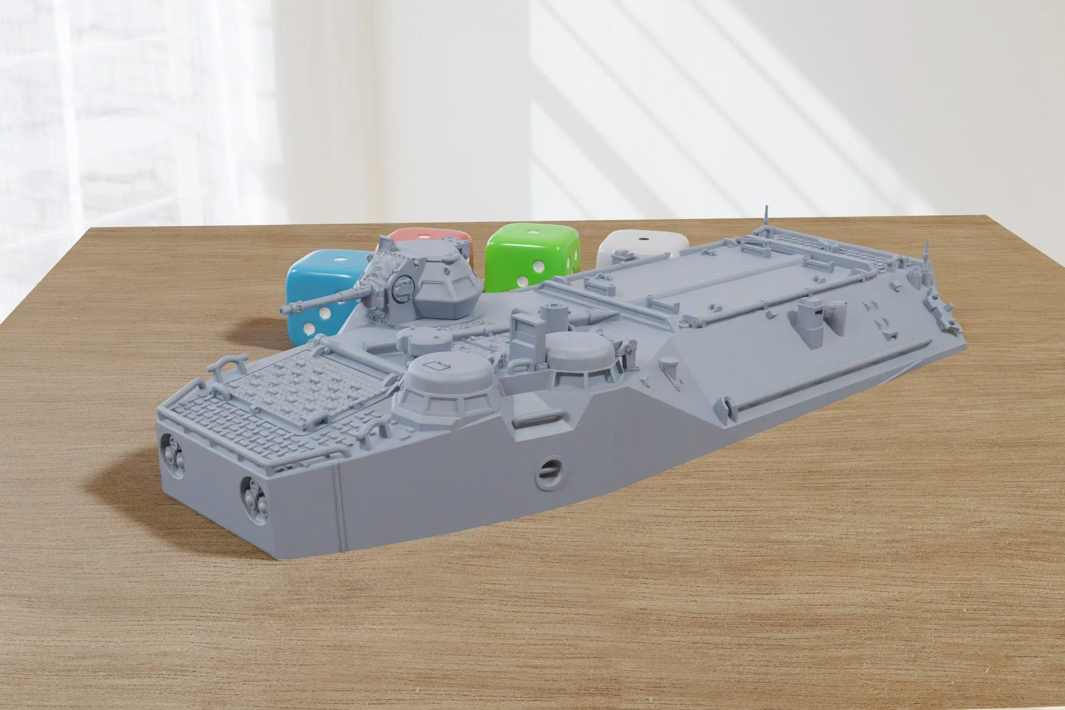 LTVP-7 (Tracked or Waterline) - 3D Resin Printed 28mm / 20mm / 15mm Miniature Tabletop Wargaming Combat Vehicle