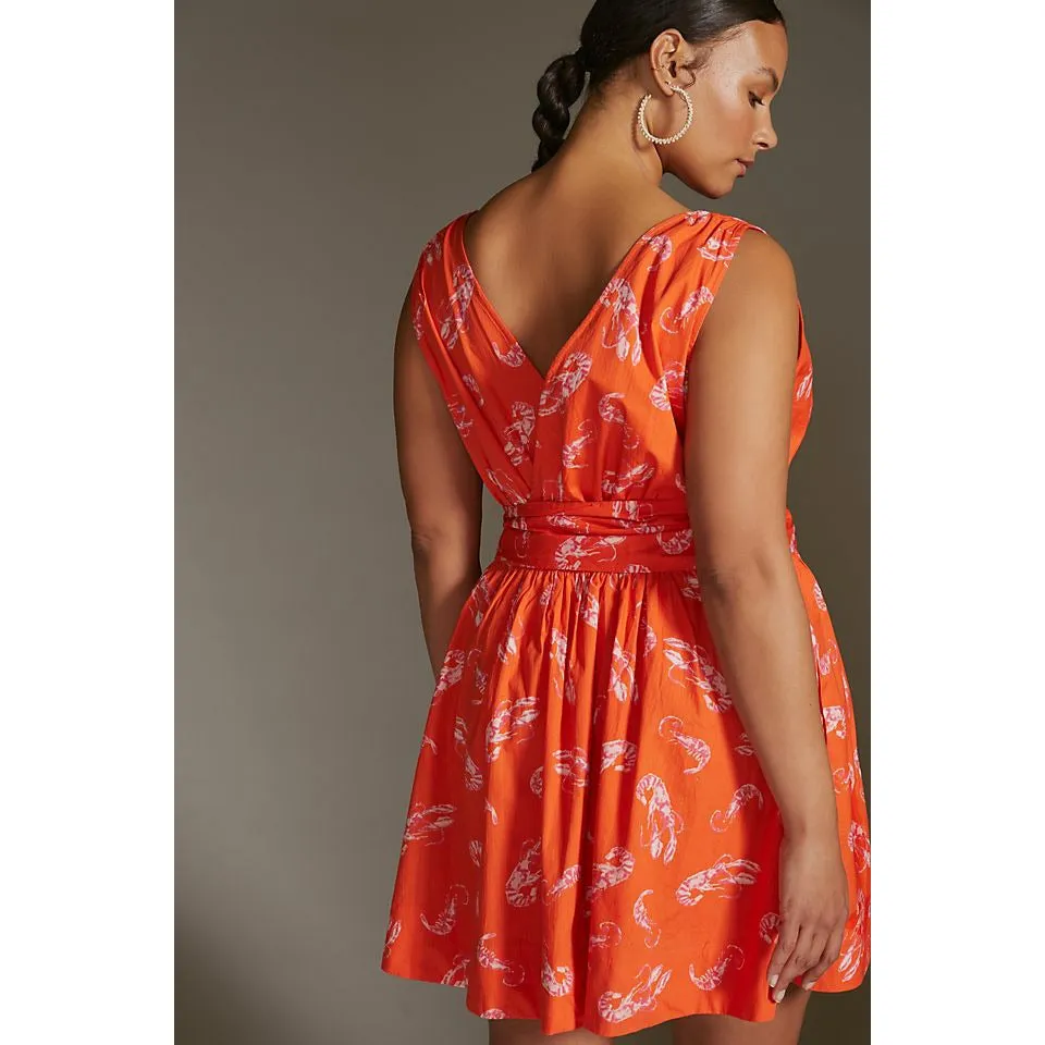 Maeve Flirty Wrap Mini Dress