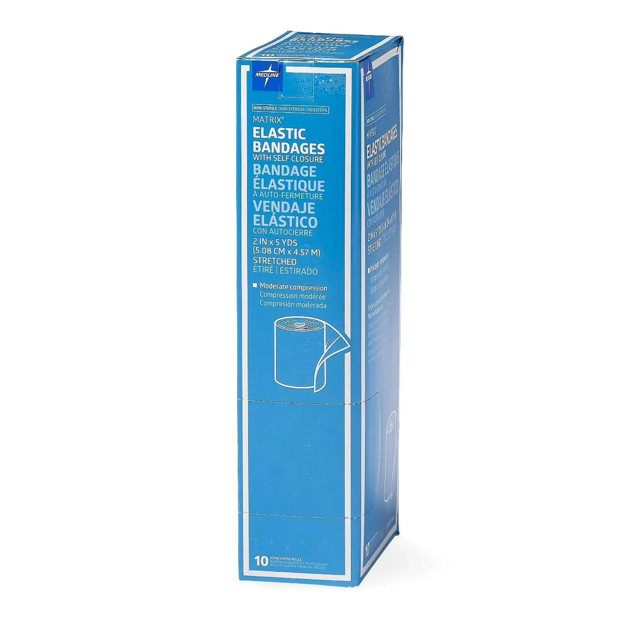 Matrix Double Hook and Loop Closure Elastic Bandage, 2 Inch x 5 Yard