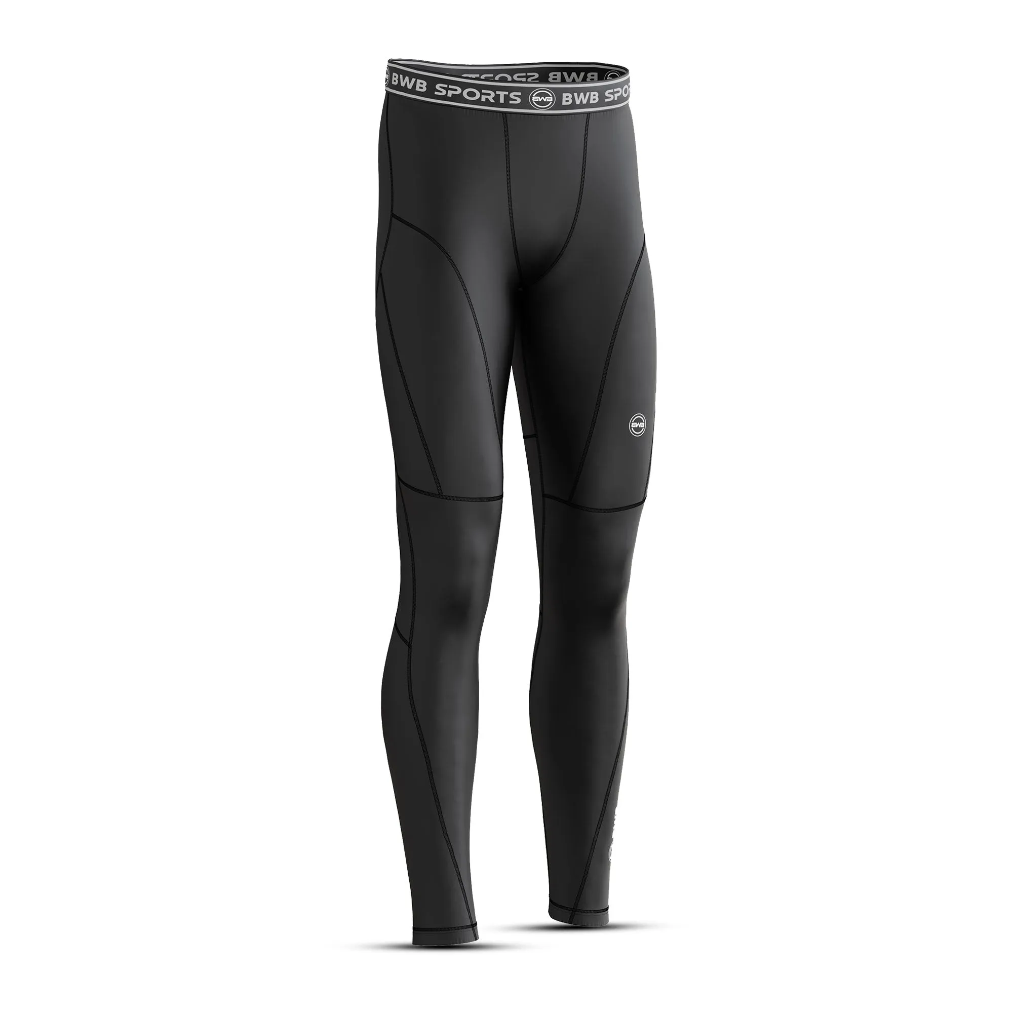 Men's Black Long Sleeve Baselayer Compression Shirt & Leggings Set