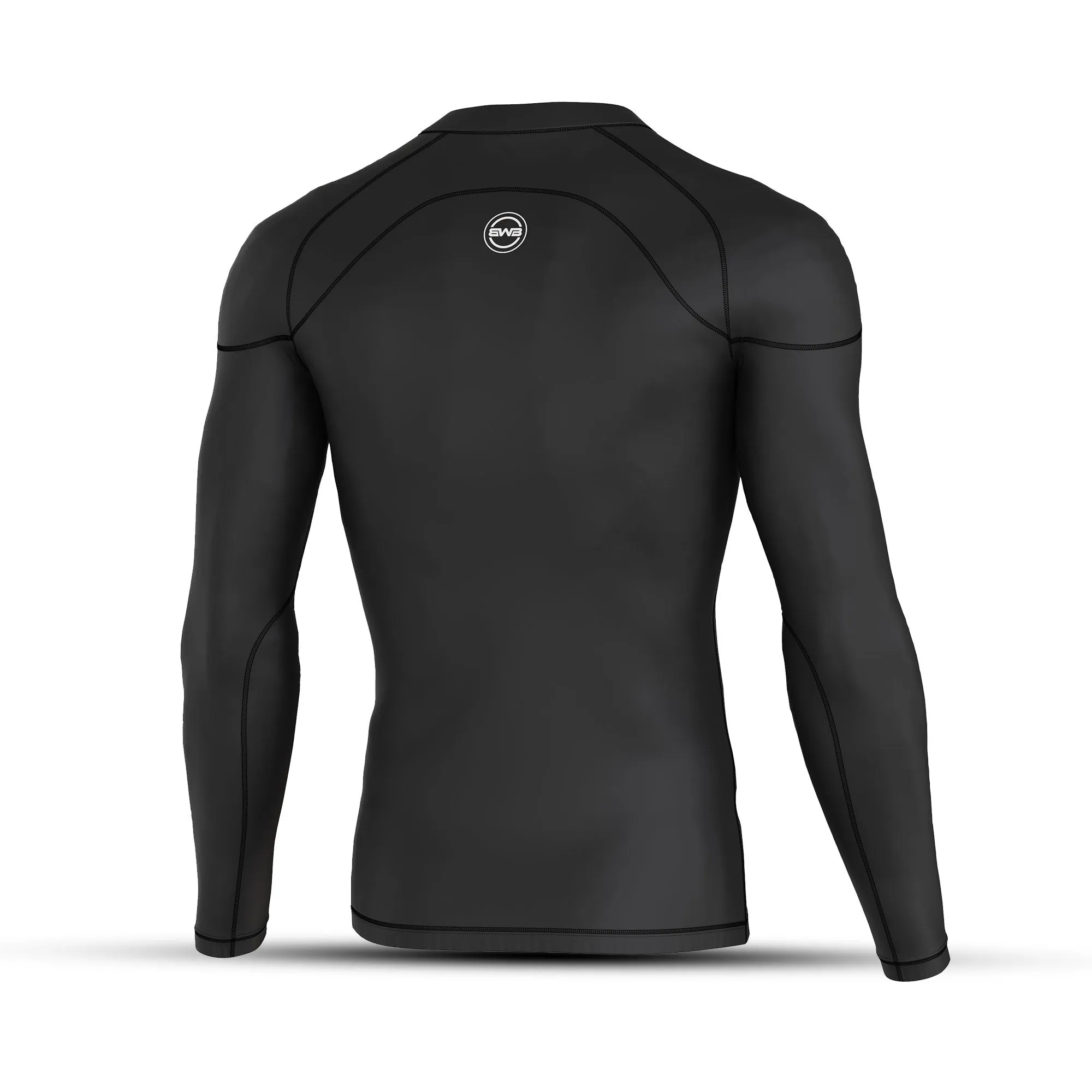 Men's Black Long Sleeve Baselayer Compression Shirt & Leggings Set