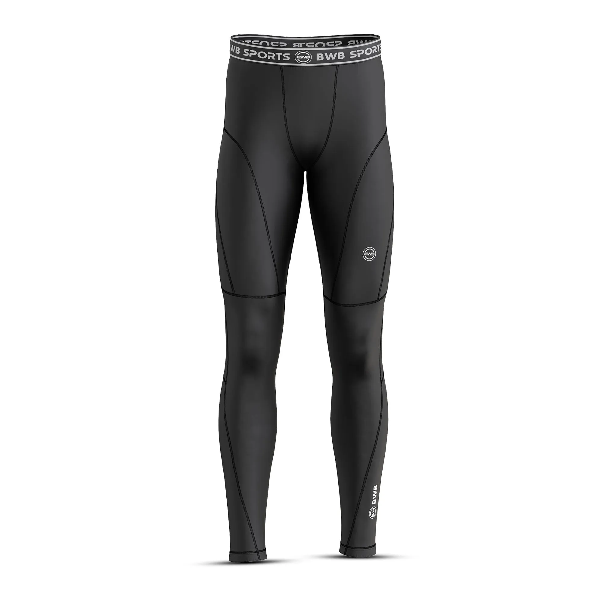 Men's Black Long Sleeve Baselayer Compression Shirt & Leggings Set