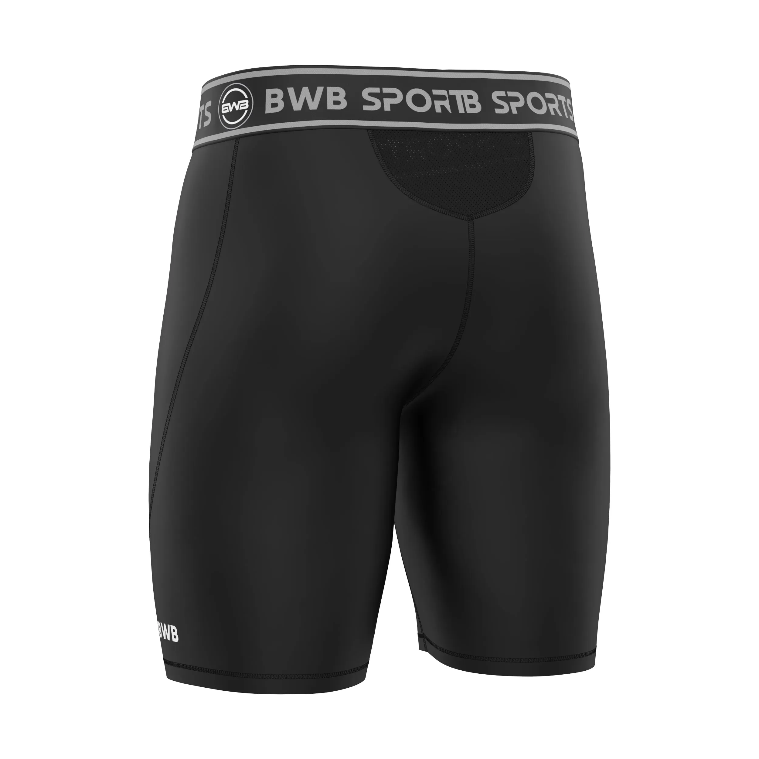 Men's Black Short Sleeve Baselayer Compression Shirt & Shorts Set