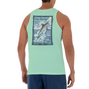 Men's Marlin Chaser Green Tank Top