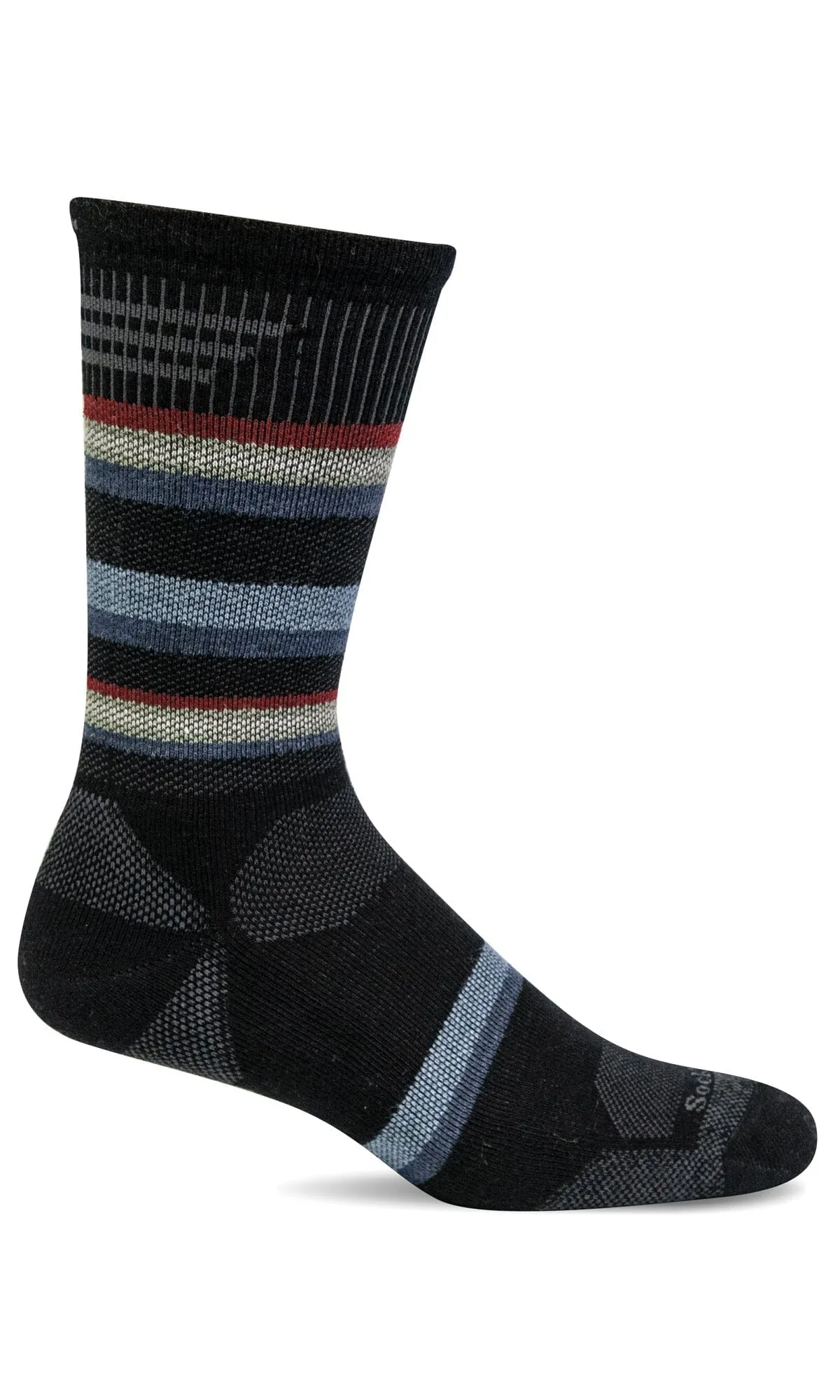 Men's Parks Twill Crew | Moderate Graduated Compression Socks
