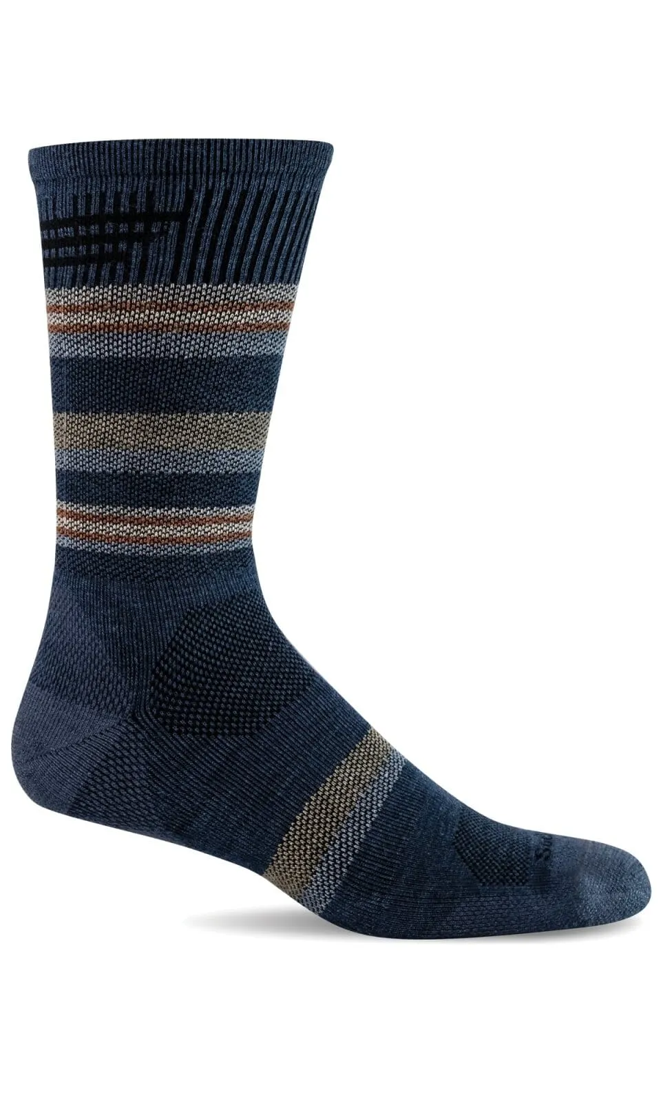 Men's Parks Twill Crew | Moderate Graduated Compression Socks