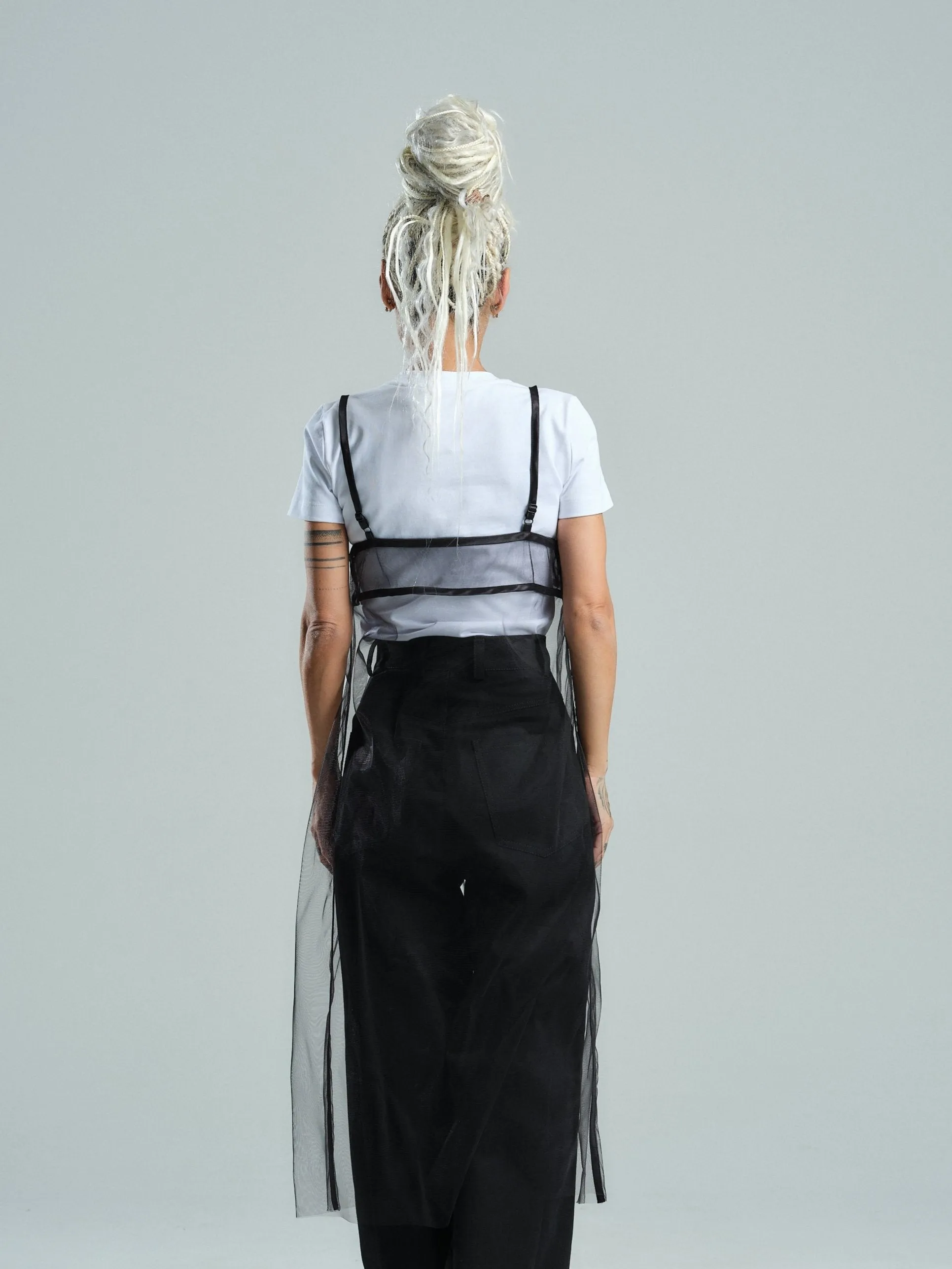 Mesh Tunic & White Top Co-Ord Set