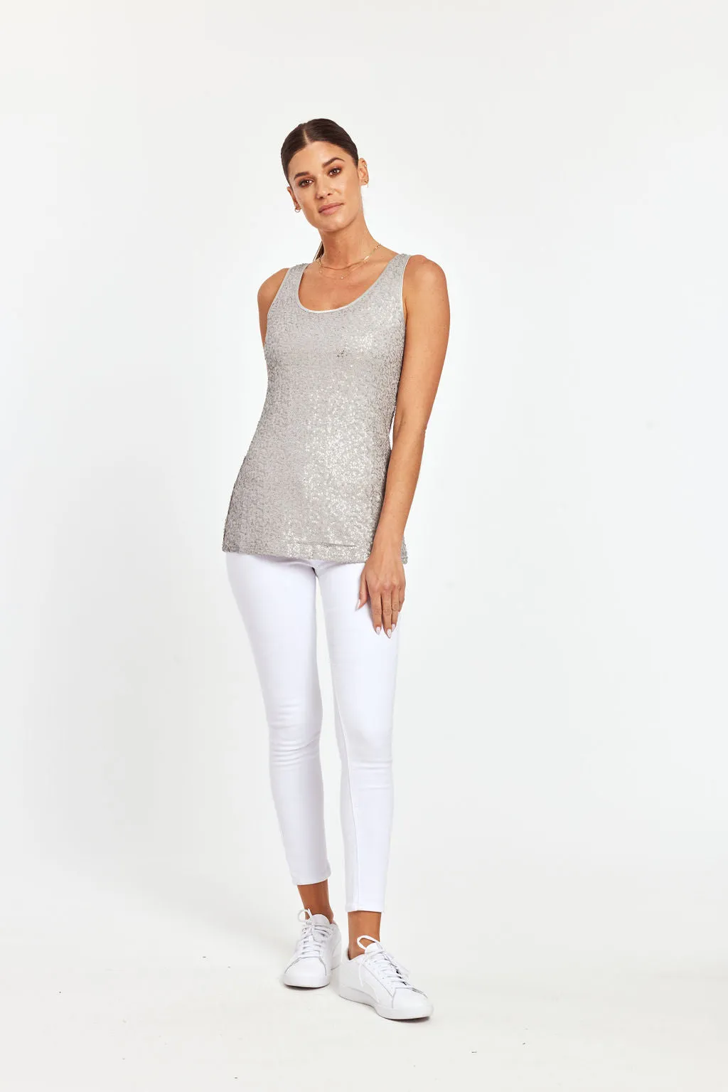 Micro Sequin Tank