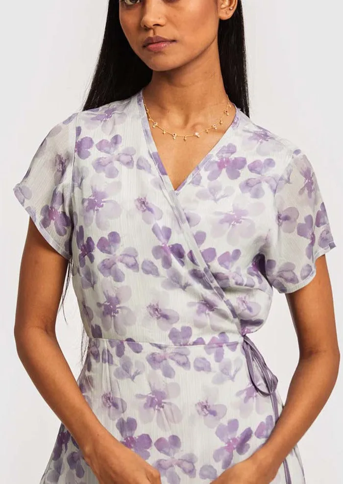 Mist Short Wrap Dress