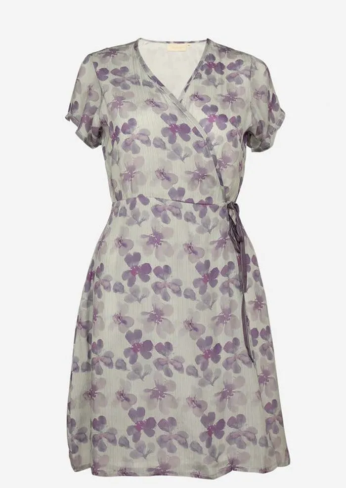 Mist Short Wrap Dress