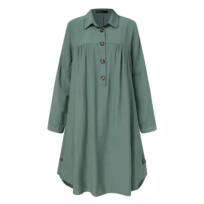 Modest Turkish Style Long Tunic Top - MT200