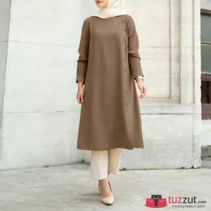 Modest Turkish Style Long Tunic Top - MT300