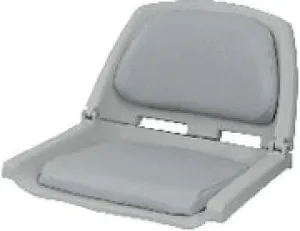 MOLDED PLASTIC FOLD-DOWN SEAT W/CUSHION PADS
