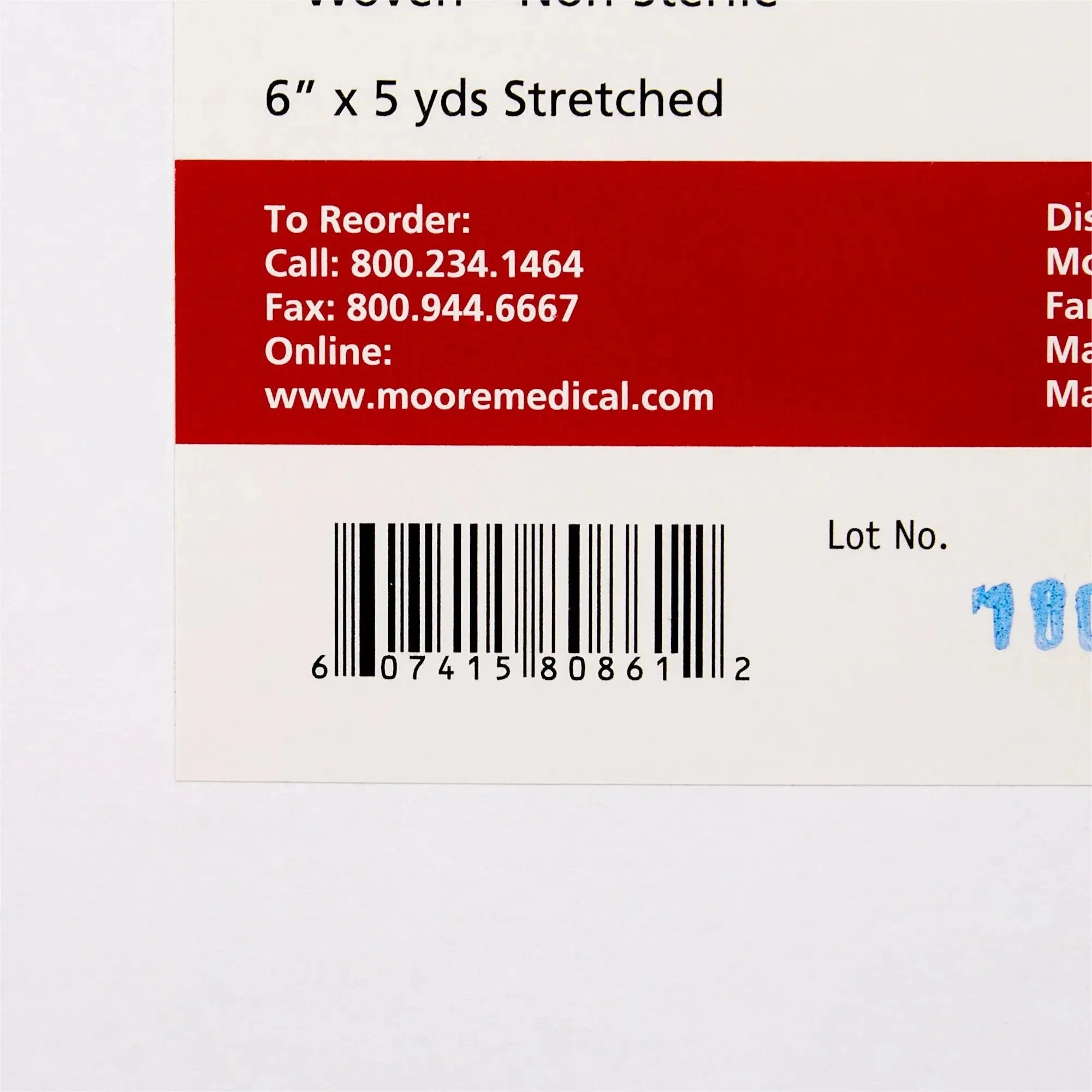 MooreBrand® Elastic Bandage, 6 Inch x 4-1/2 Yard
