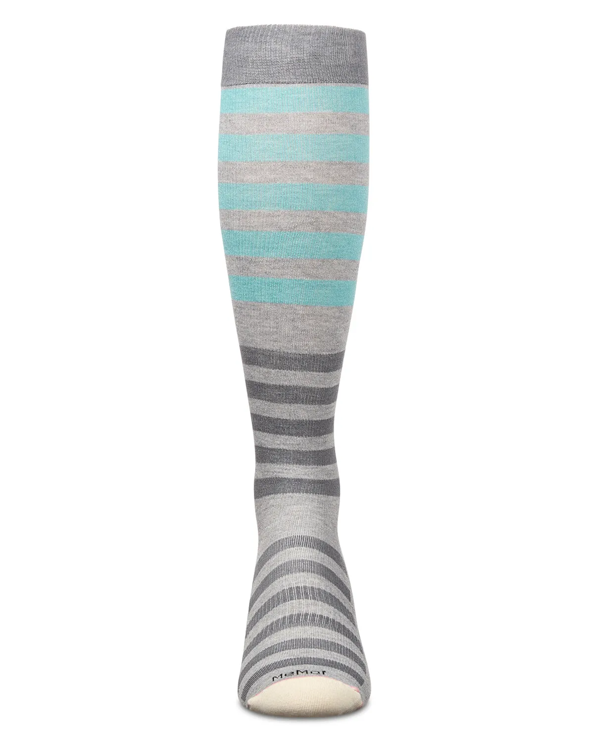 Multi Stripes 8-15 mmHg Graduated Cotton Compression Socks