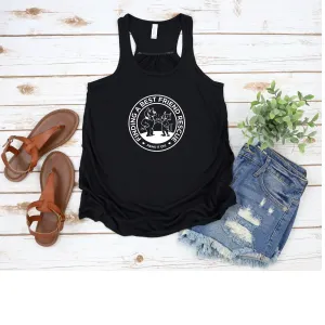 New Finding a Best Friend Flowy Racerback Tank