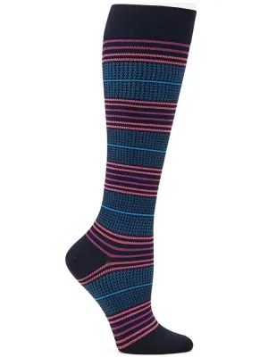 NurseMates Women's Active Compression Socks | Cool Stripes