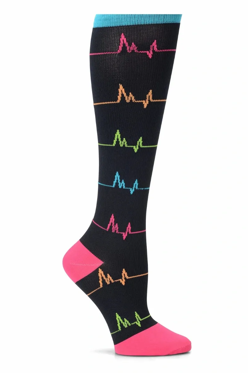 NurseMates Women's Wide Calf Compression Socks | EKG