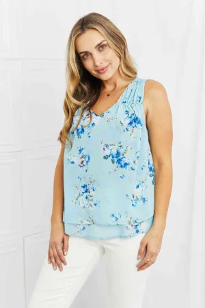 Off To Brunch Full Size Floral Tank Top