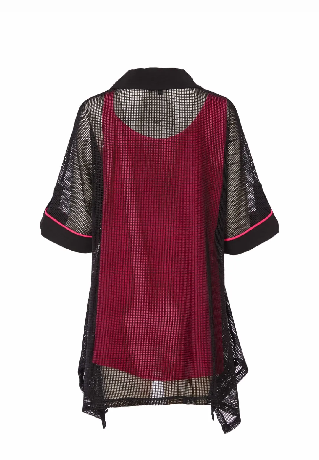 Ora pink Mesh contrast Tunic