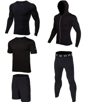 OSS - Gym Fitness Clothing Sets - Men Workout Outfit Apparel Gym Outdoor Compression Set