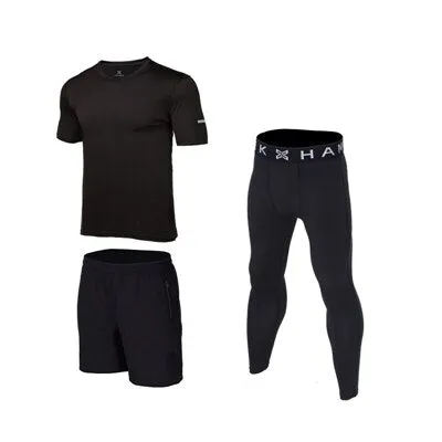 OSS - Gym Fitness Clothing Sets - Men Workout Outfit Apparel Gym Outdoor Compression Set