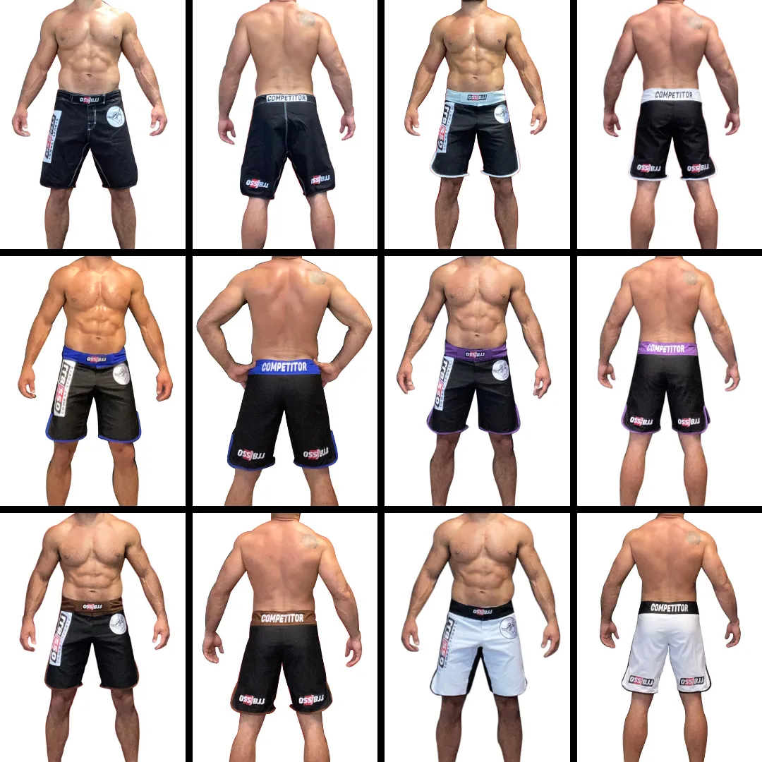 OSS Shorts - BJJ NoGi, MMA, Fight Grappling, Kick Boxing, Cage Fighting - Grading Options - PRE ORDER - BACK IN STOCK APRIL 2023