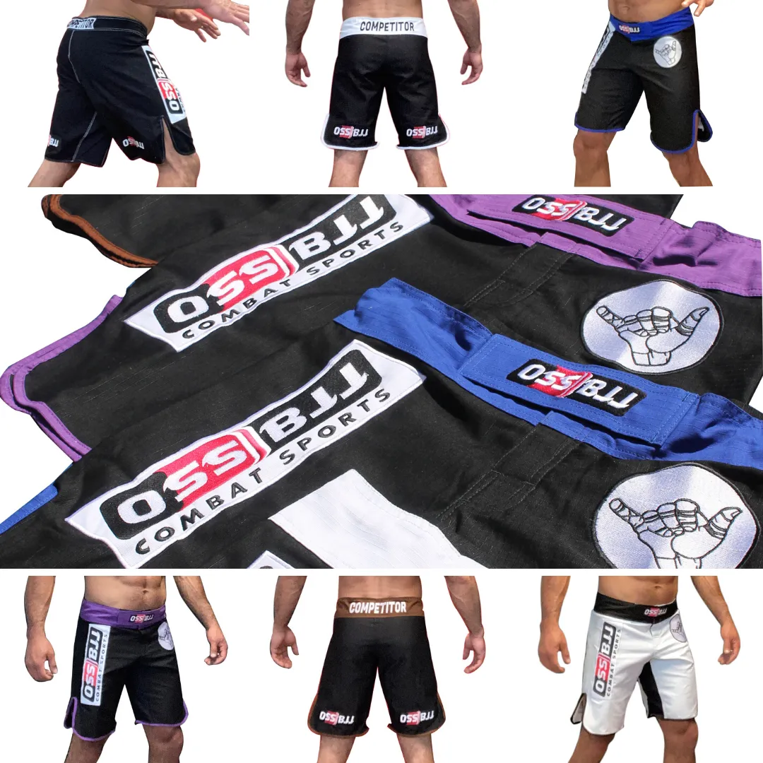 OSS Shorts - BJJ NoGi, MMA, Fight Grappling, Kick Boxing, Cage Fighting - Grading Options - PRE ORDER - BACK IN STOCK APRIL 2023