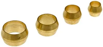 Pack Of 4 Brass Compression Sleeves