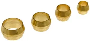 Pack Of 4 Brass Compression Sleeves