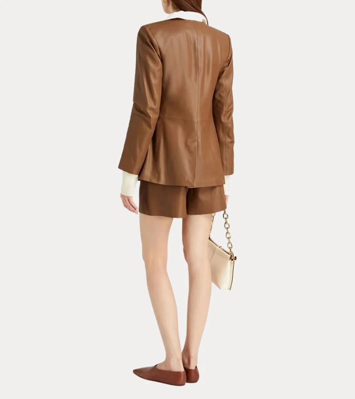 Patricia Brown Women's Leather Blazer