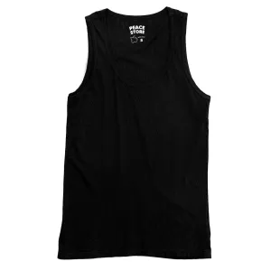 Peace Store Cotton Tank Top - Black