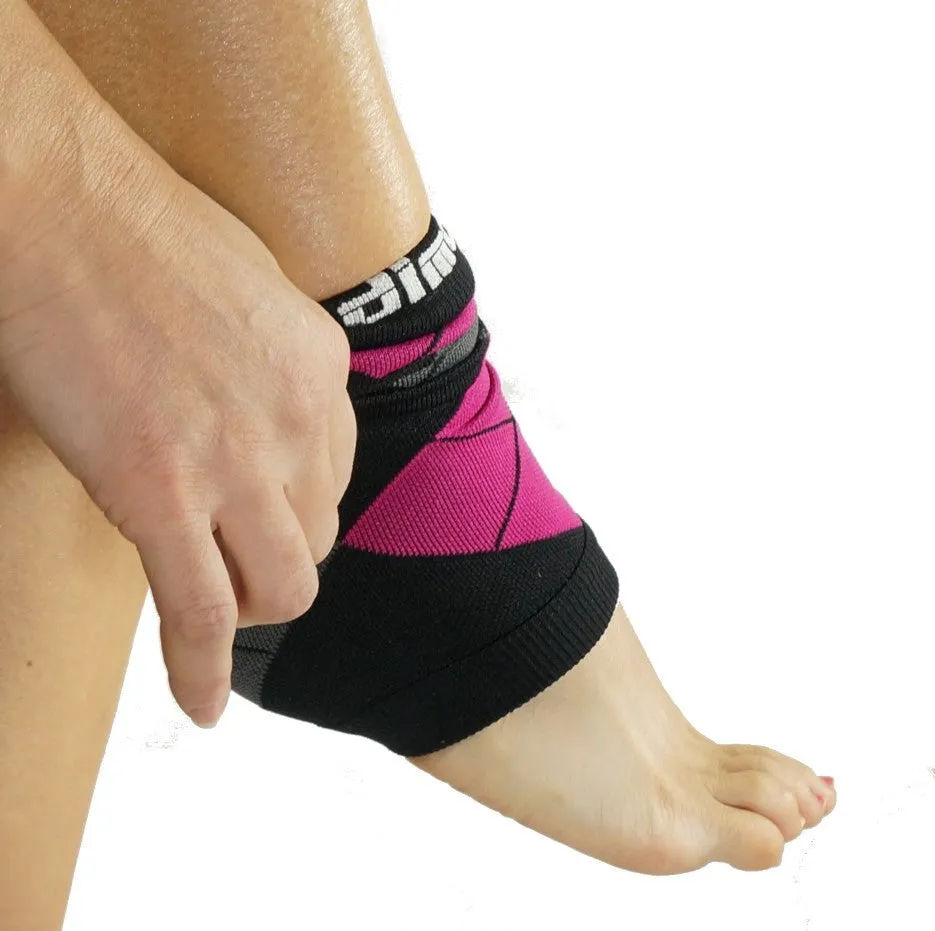 Pink Argyle Graduated Calf Compression Sleeves