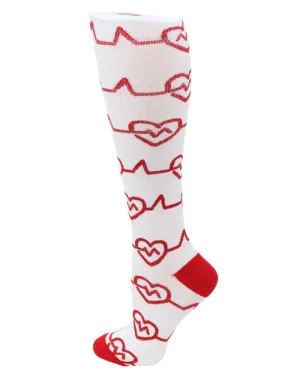 Pro-Motion Women's Compression Socks | EKG Hearts