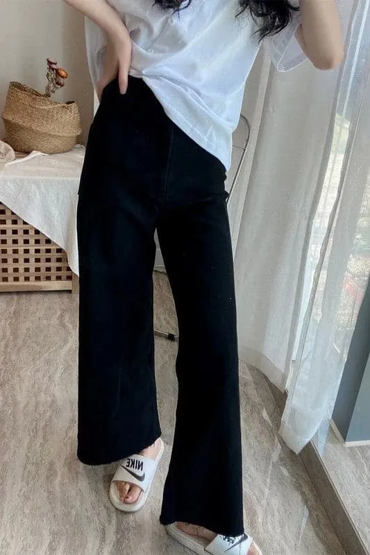 PX968 High Waist Straight Jeans