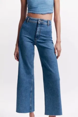 PX968 High Waist Straight Jeans